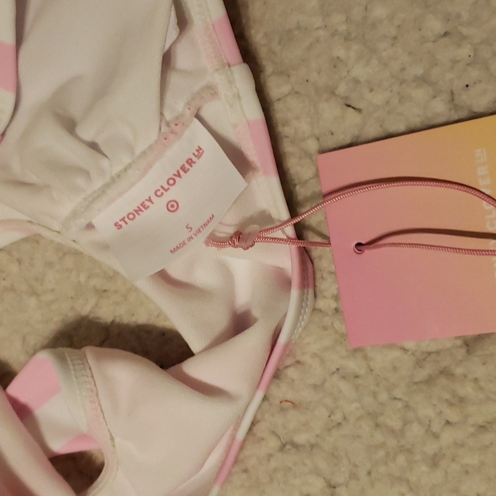 Stoney Clover Lane x Target Women's Striped Bralette Bikini Top & Bikini… - Picture 5 of 13
